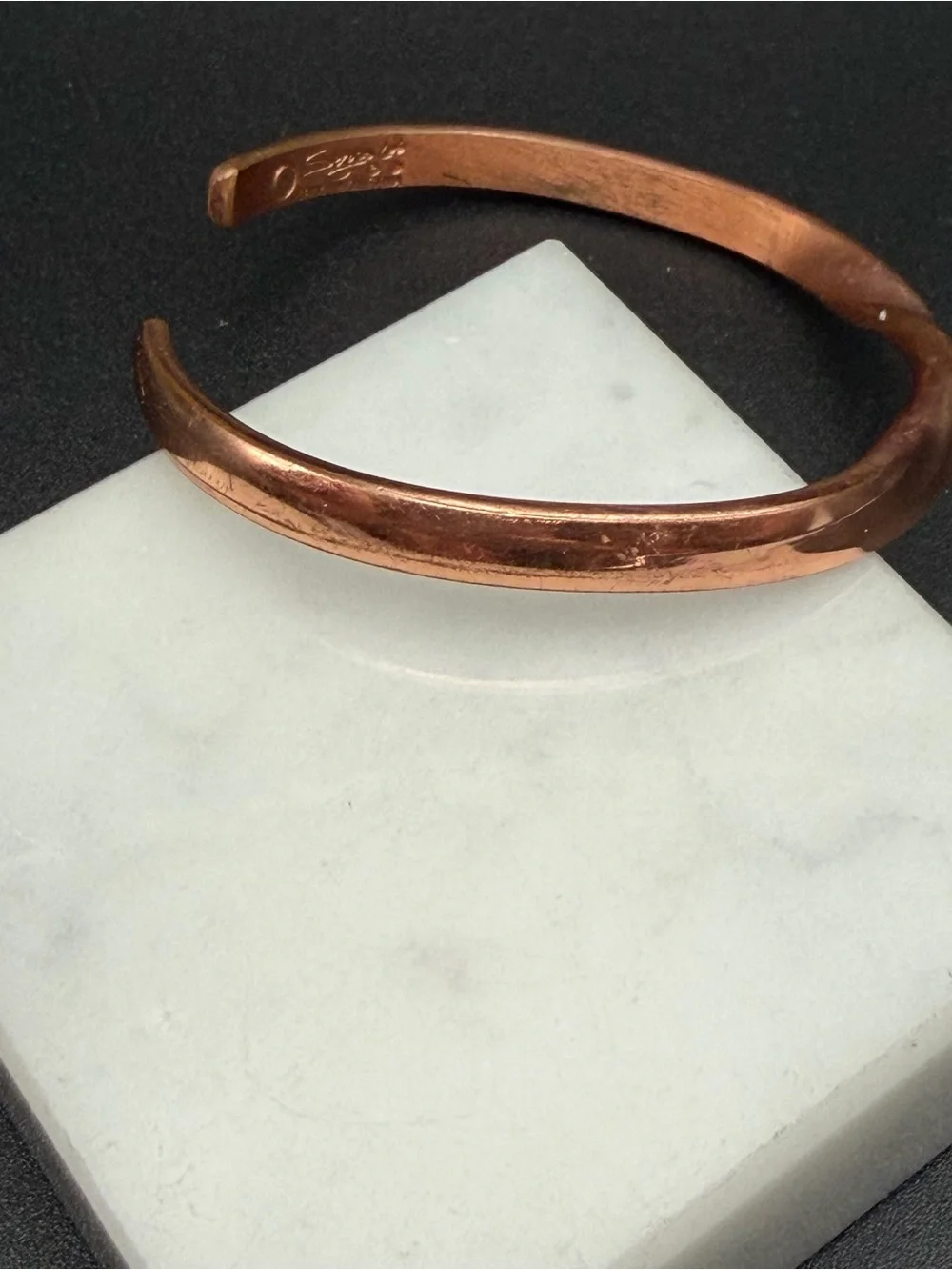 Sergio Lub Copper Twisted Cuff Bracelet #810 small